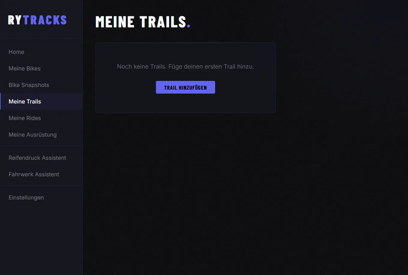 Meine Trails Übersicht