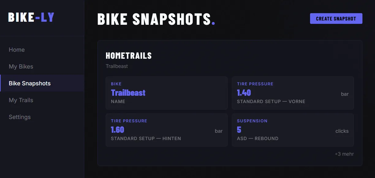 Select snapshot data