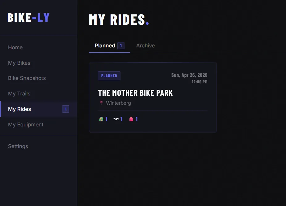 Ride overview