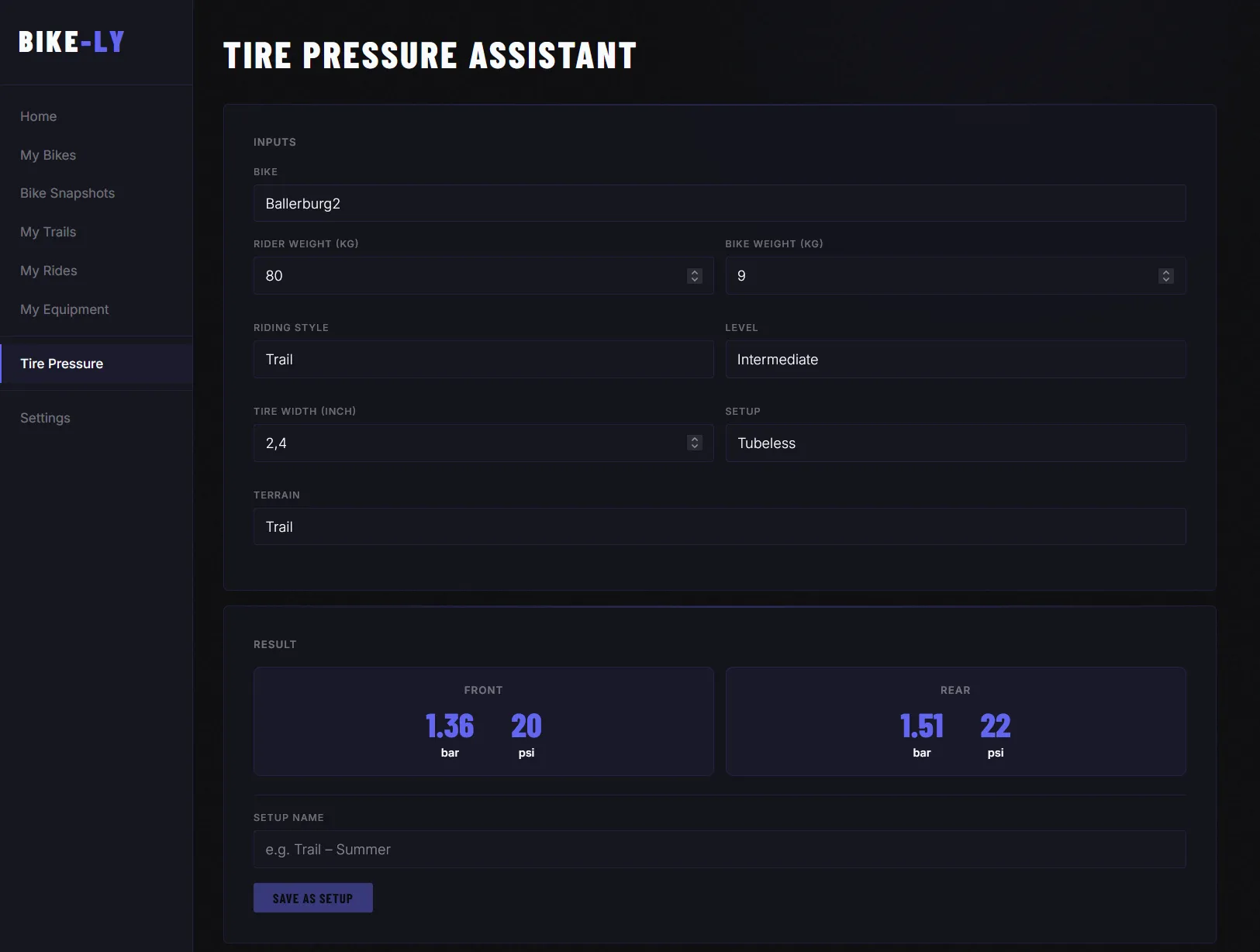 Tyre Pressure Assistant